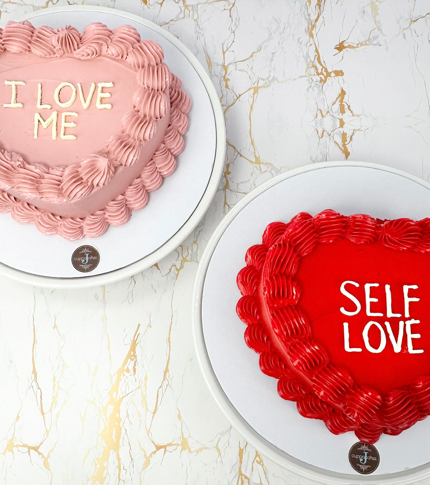 Conversation Heart Cake