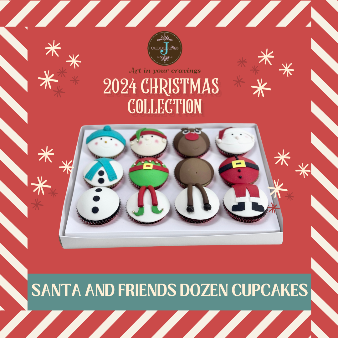 Christmas 2024: Santa and Friends Dozen Cupcakes