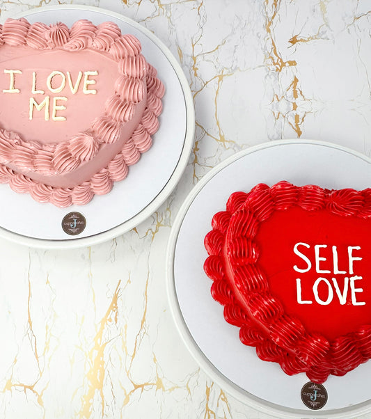 Conversation Heart Cake