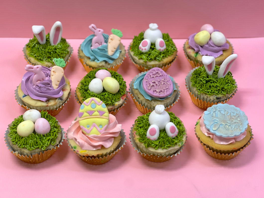 Easter 2023: Bunny and Eggs Cupcakes