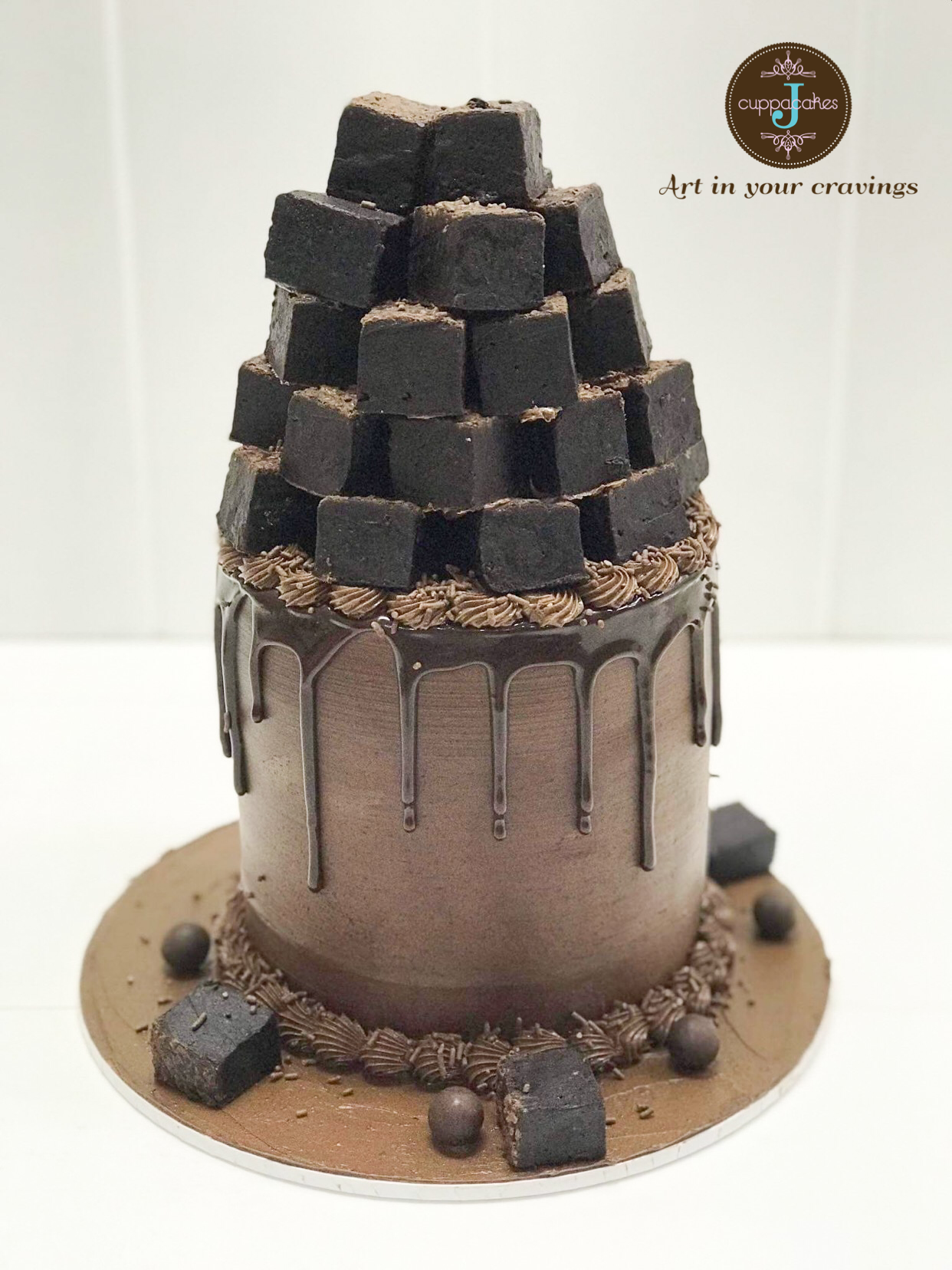 Chocolate Brownie Tower