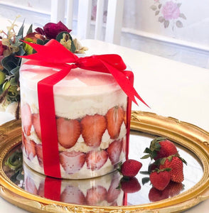 Strawberries and Cream Trifle Cake